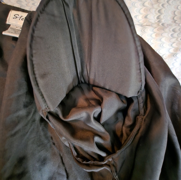 Vtg 80s-90s Stenay Women's Silk Jacket Embellished Intricate sequins Beadwork, S - Picture 9 of 9